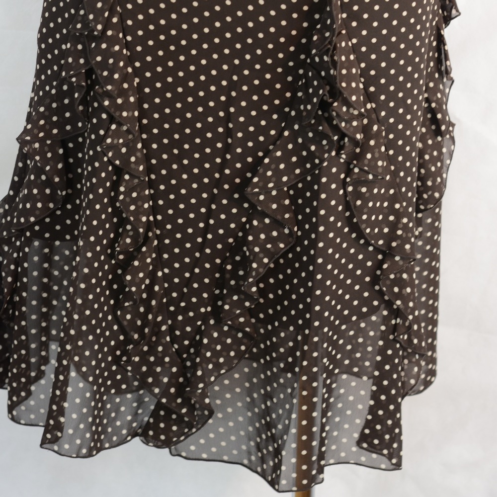 NYGARD /COLLECTION polk a dot frilly skirt SZ 14